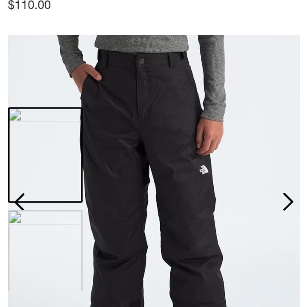 The North Face Black Snow Pants